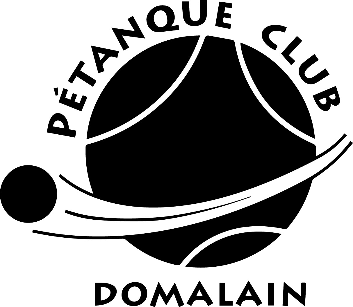 Logo domalain petanque noir 2018